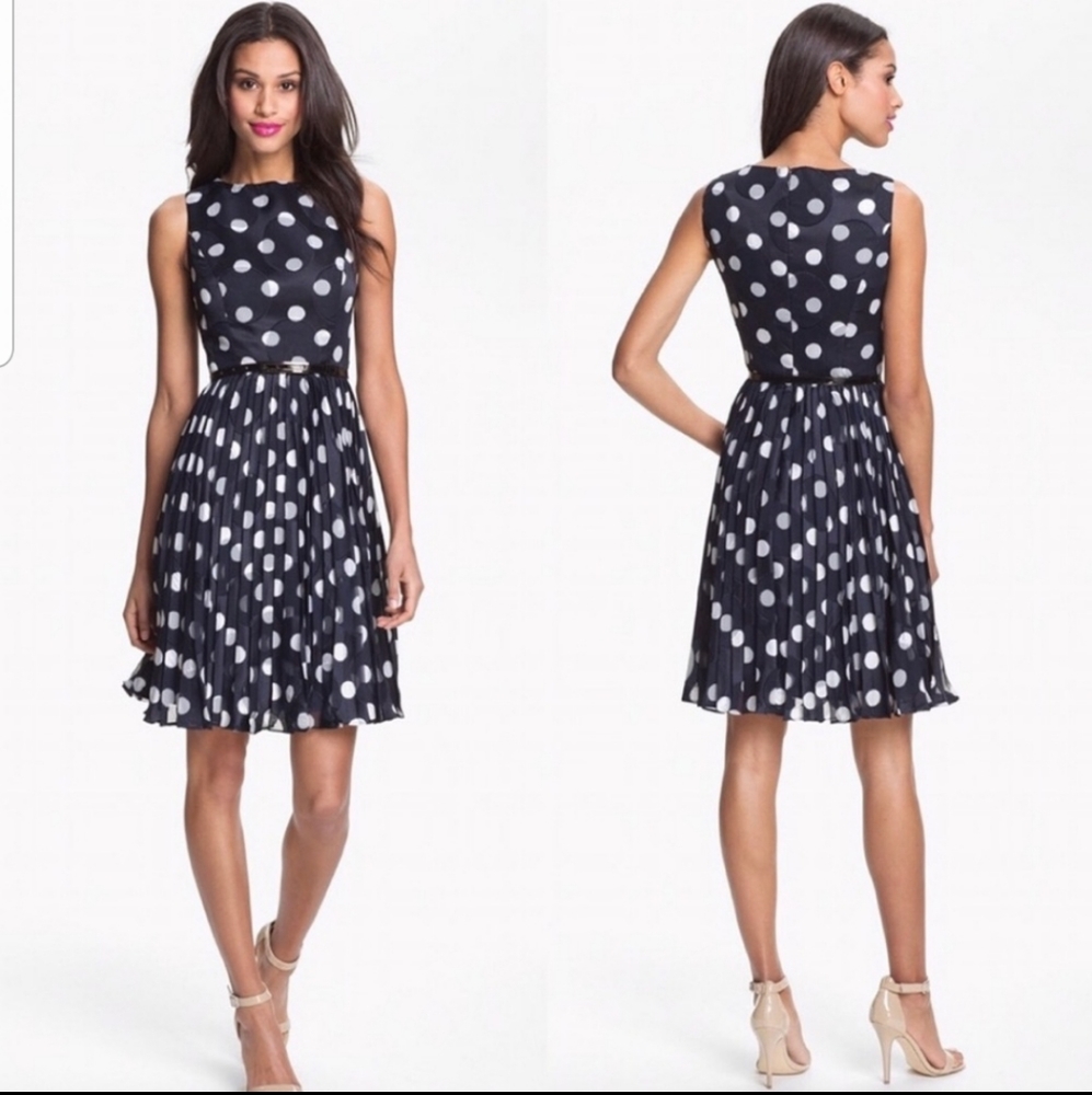 Adrianna Papell Polka Dot Dress 6